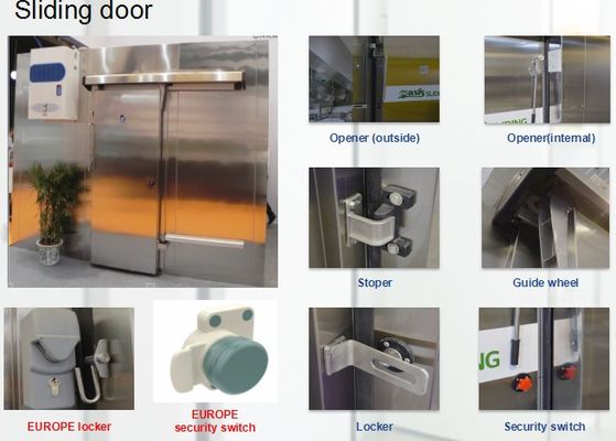 cella frigorifera d'acciaio del refrigeratore 20KW di conservazione frigorifera di 2.0mm per la frutta e le verdure