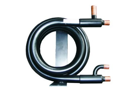 La pompa di calore Coaixal di fonte d'acqua del refrigerante di R407c R410a arrotola il condensatore raffreddato ad acqua dello scambiatore di calore